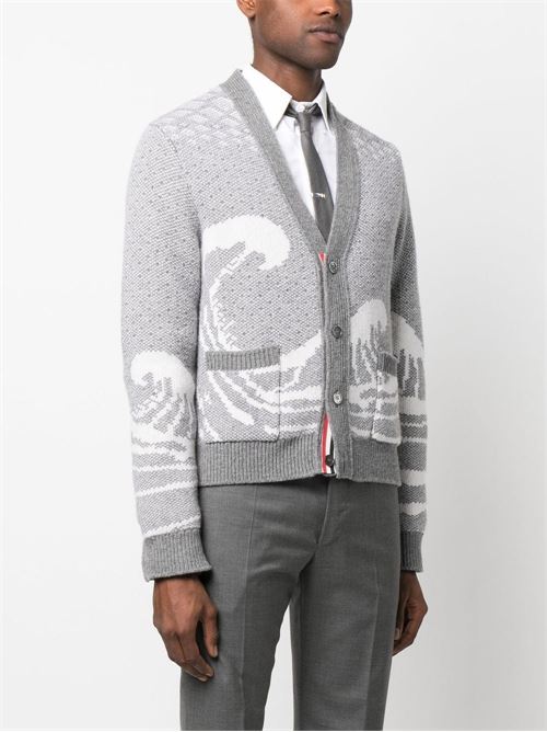 Wool cardigan THOM BROWNE | MKC481AY1007055